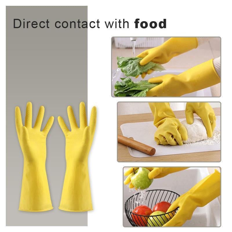 Rubber Thickened Cleaning Gloves