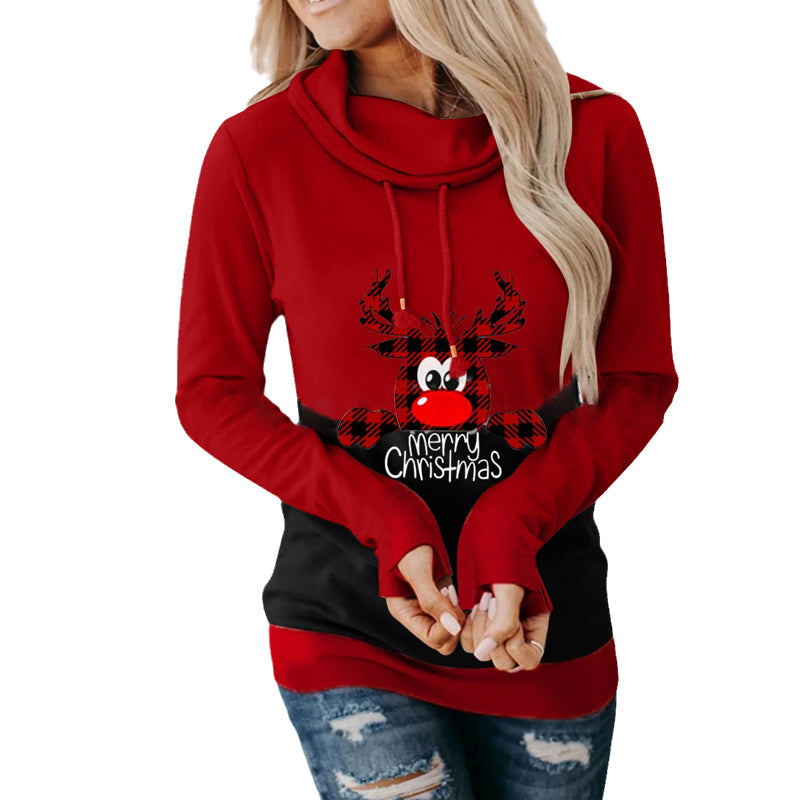 Christmas Patchwork Long Sleeve Sweatshirt
