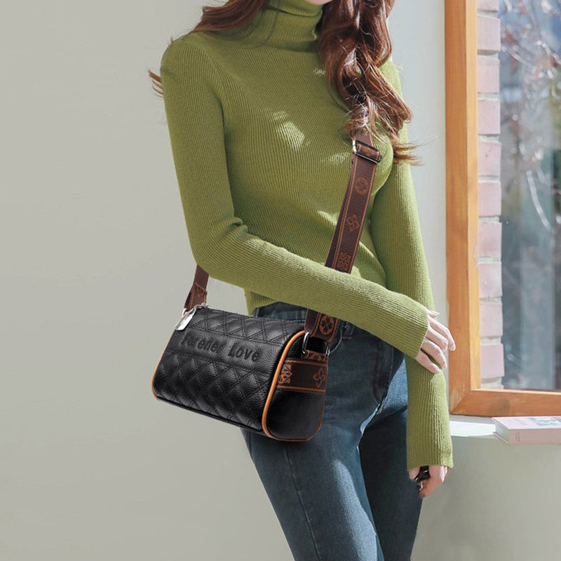 Lingge Cowhide Pillow Bag