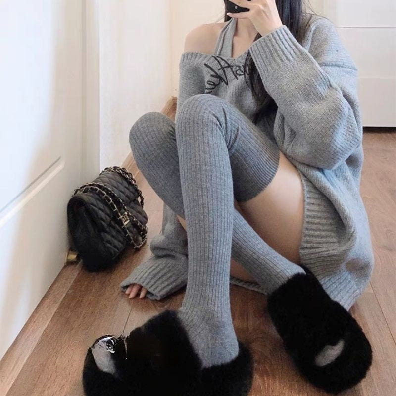 Extra Long Thigh High Cotton Socks