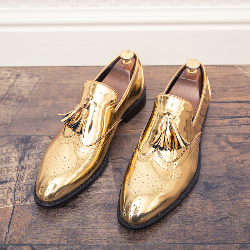 Men‘s Gold Oxford Shoes