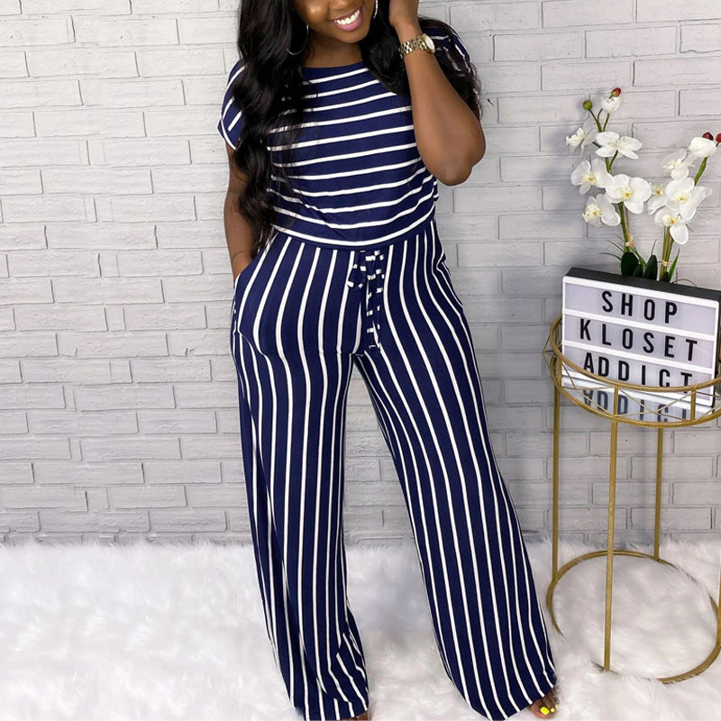 Striped Jumpsuit