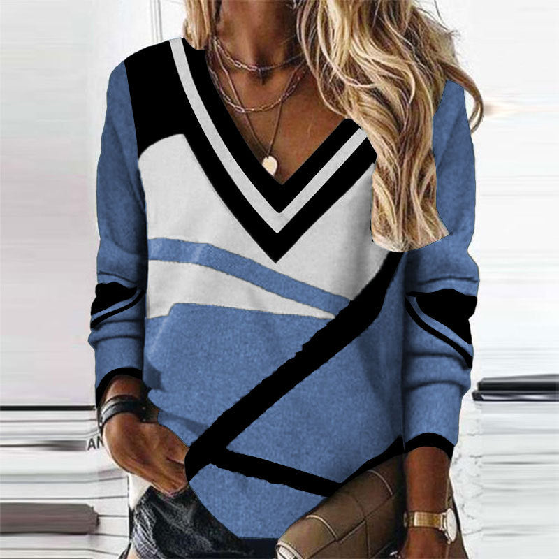 Contrasting Geometric Print T-shirt