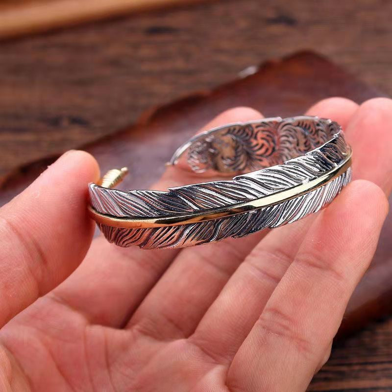 Vintage feather bracelet