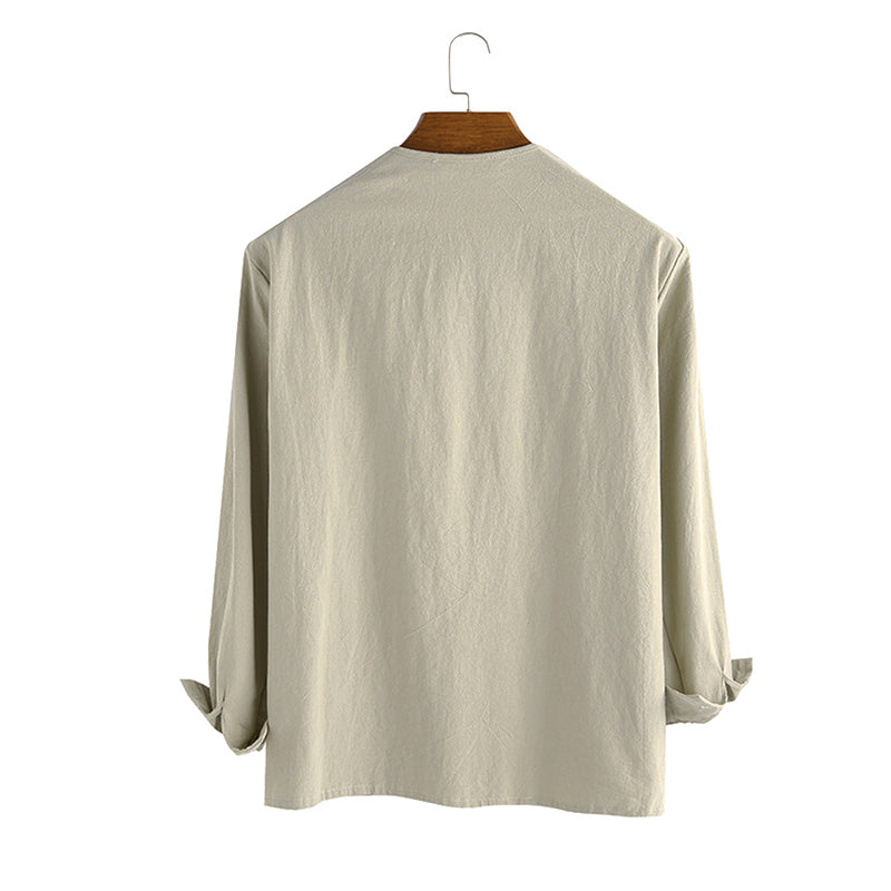 Drawstring V-Neck Shirt