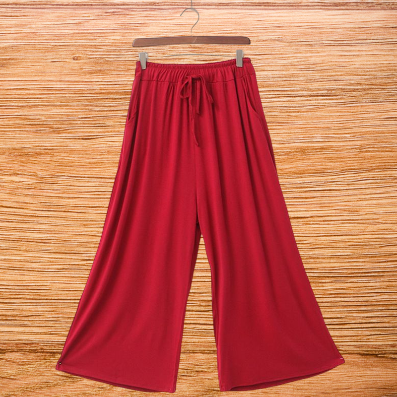 Modal Cotton Wide Leg Pants