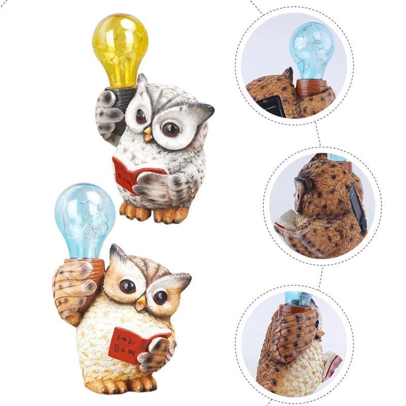 Owl Solar Ornament