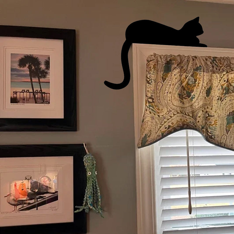 Halloween Black Cat Door Corner Sign Decoration