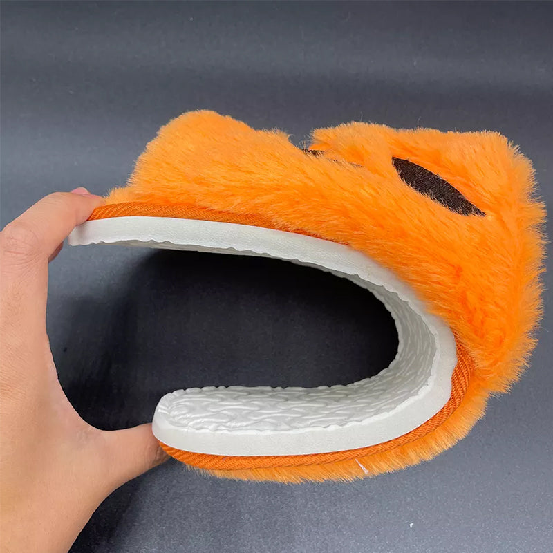 Halloween Pumpkin Lantern Plush Slippers