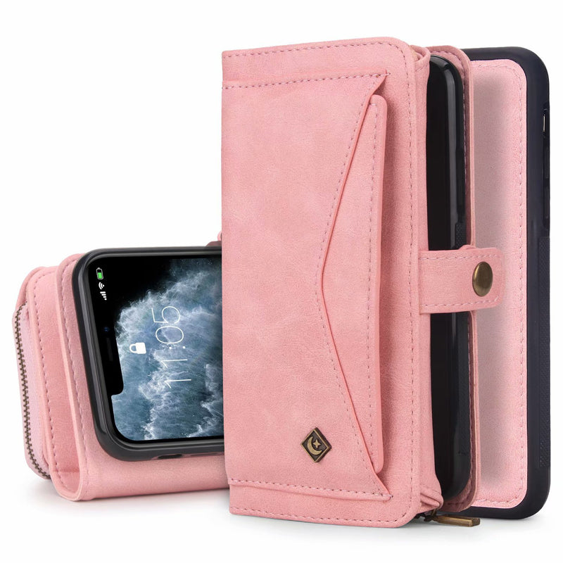 3-In-1 Retro Tri-Fold Wristlet Phone Bag