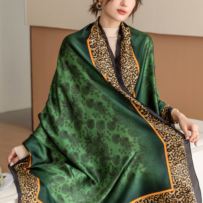 New Silk Hooded Sun Protection Shawl