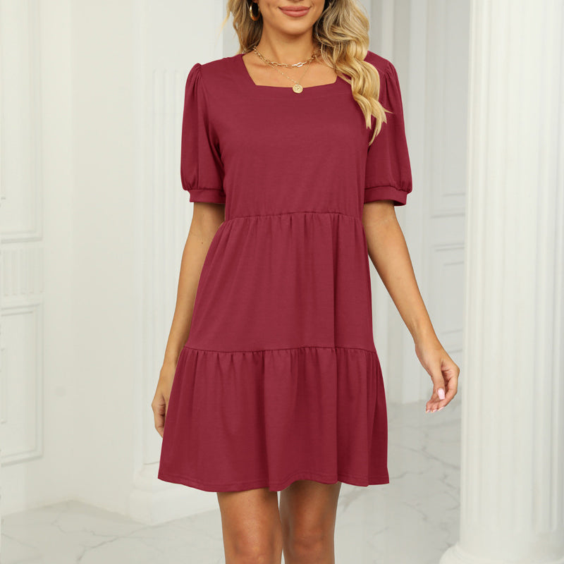 Square Neck Panel Dress