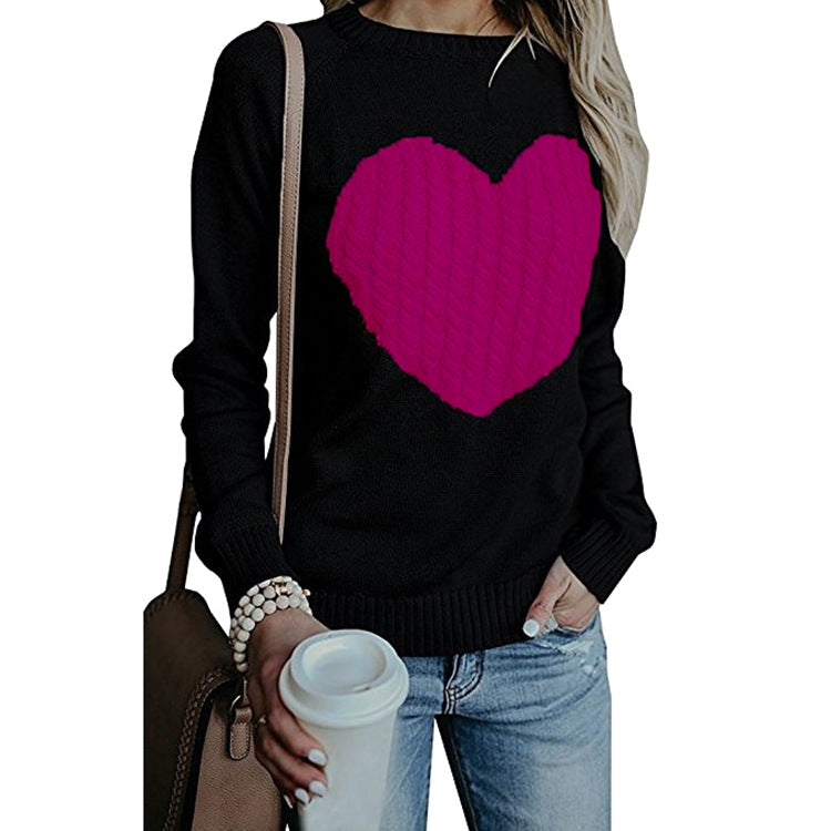 Women's Plus Size Love Sweater Pullover