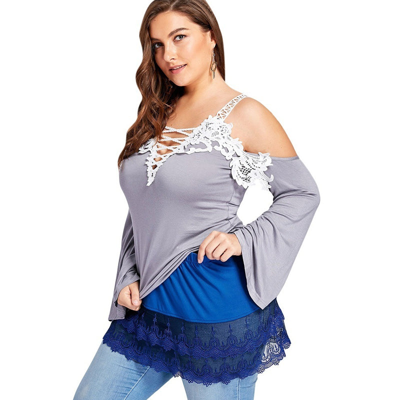 Women High Waist Fake Top Lower Sweep