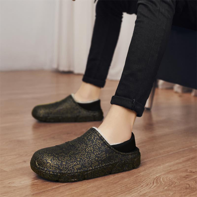 Men's Indoor Warm Plush Cotton Shoes