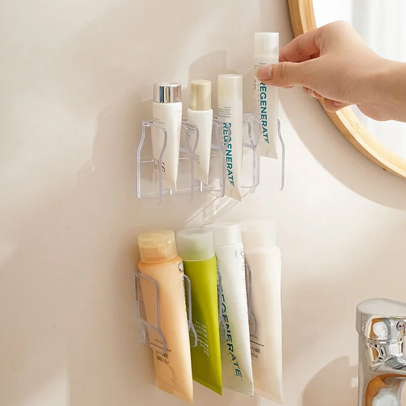 Wall-Mounted Skincare Organizer Shelf for Cleansers