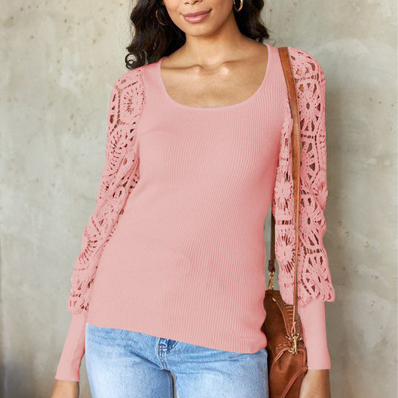 Lace Long Sleeve T-Shirt