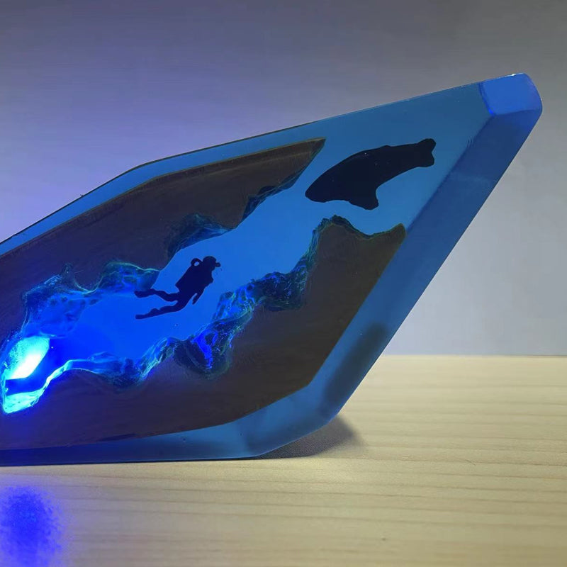 Diver Shark Night Light