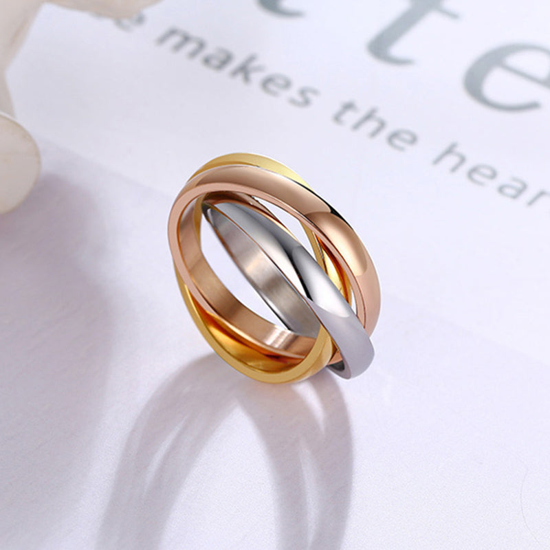 Anxiety Relieving Triple Interlocking Ring