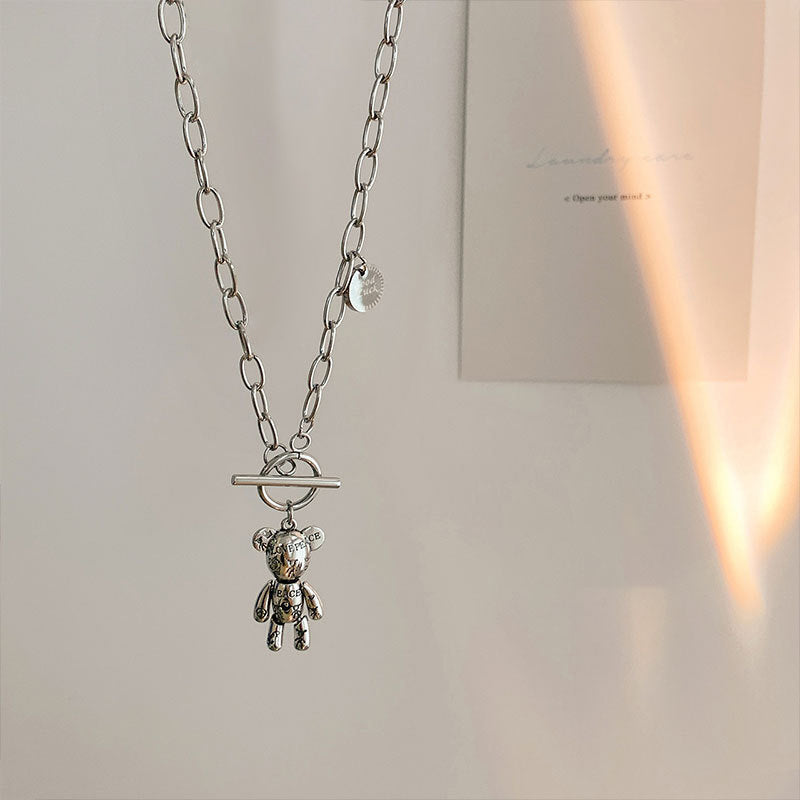 Bear Titanium Pendant for Sweater