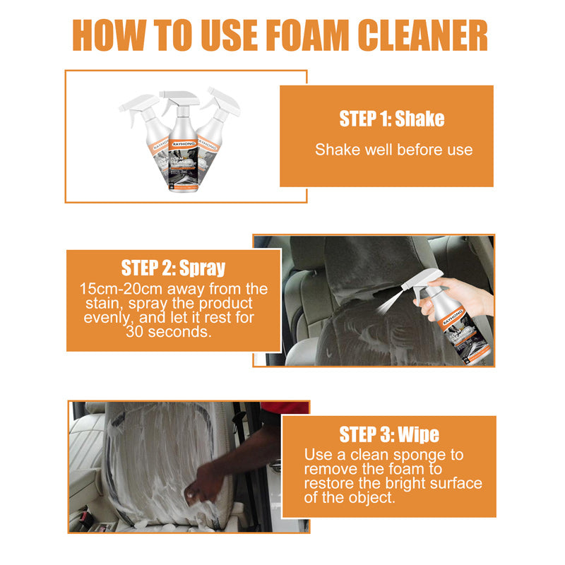 Multifunctional Foam Cleaner For Automobiles