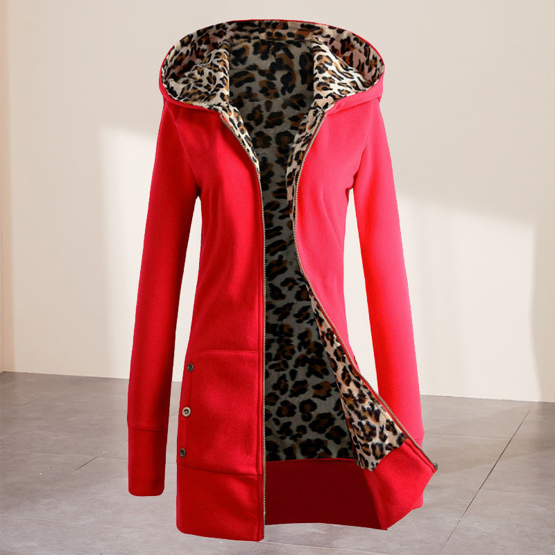 Thickened Leopard Print Coat