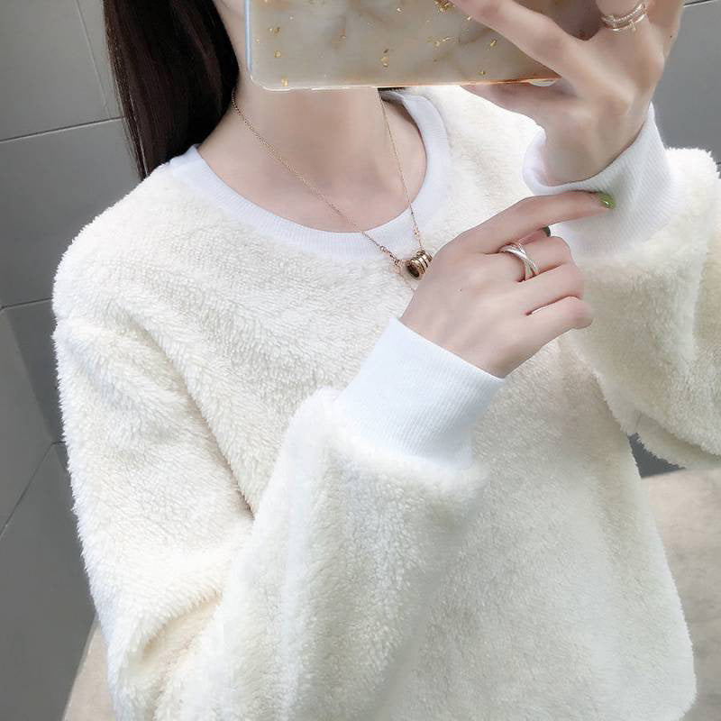 Women's autumn and winter solid color sweater