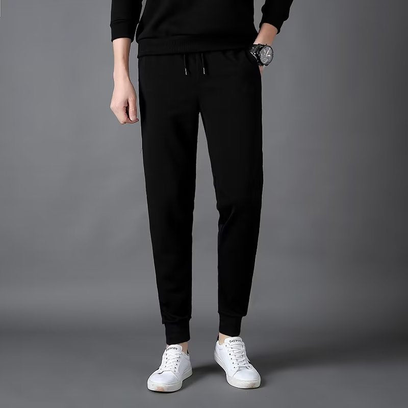 Winter Thickening Sports And Leisure Belted Pants