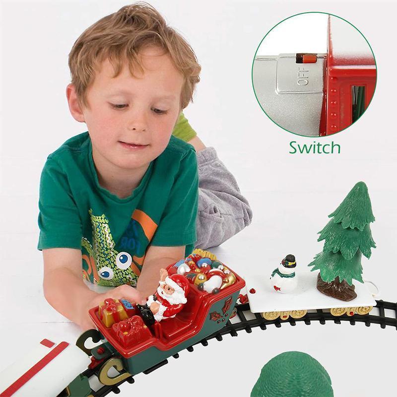 Christmas Electric Rail Car Train Toy