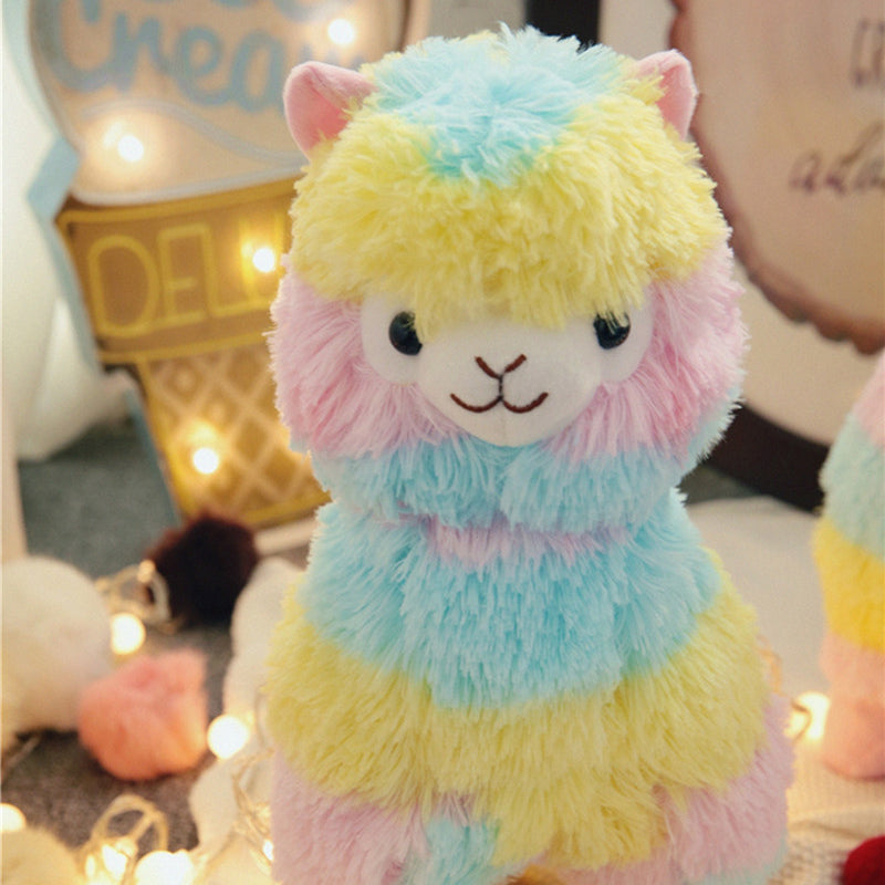 Stuffed Doll - Rainbow Alpaca