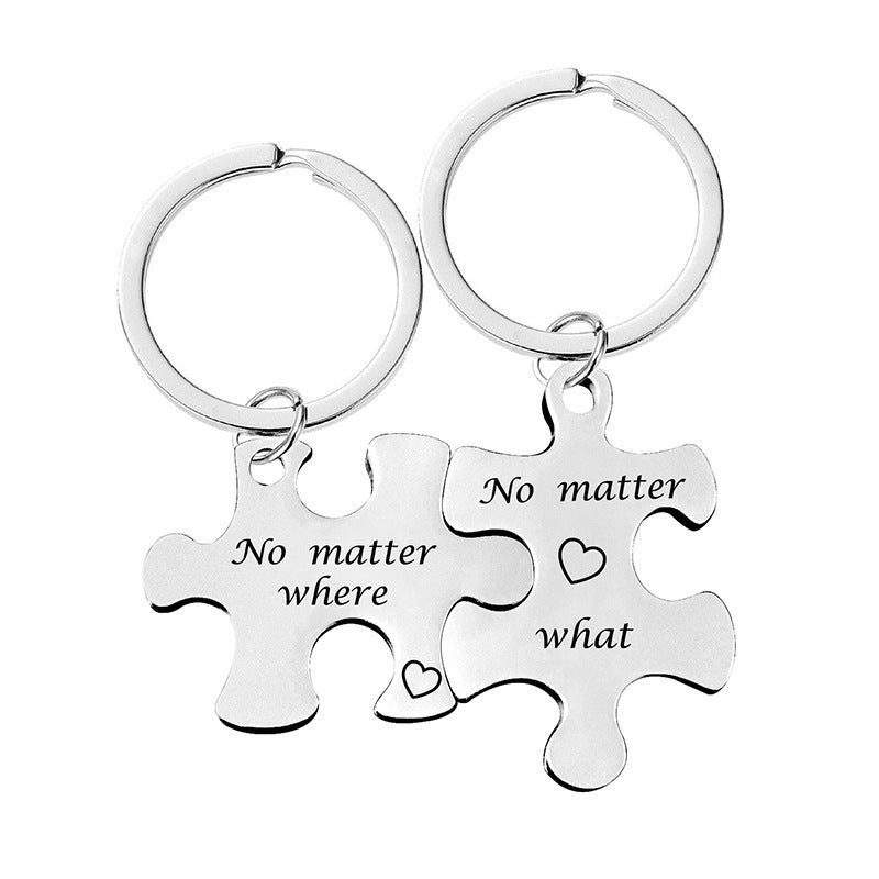 Puzzle Keychain Set for Couple