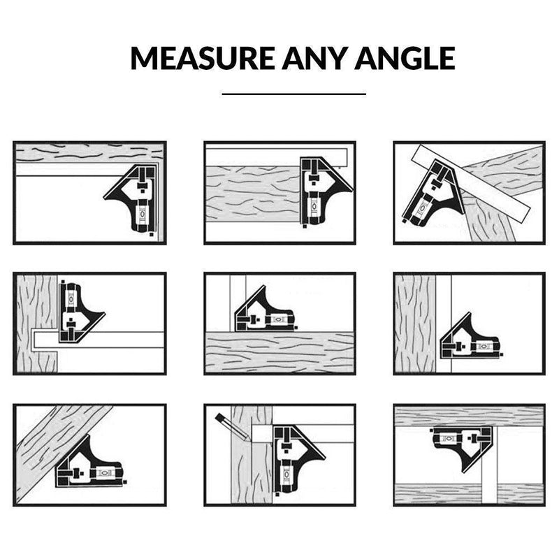 Multifunction Active Square Ruler Angle Ruler