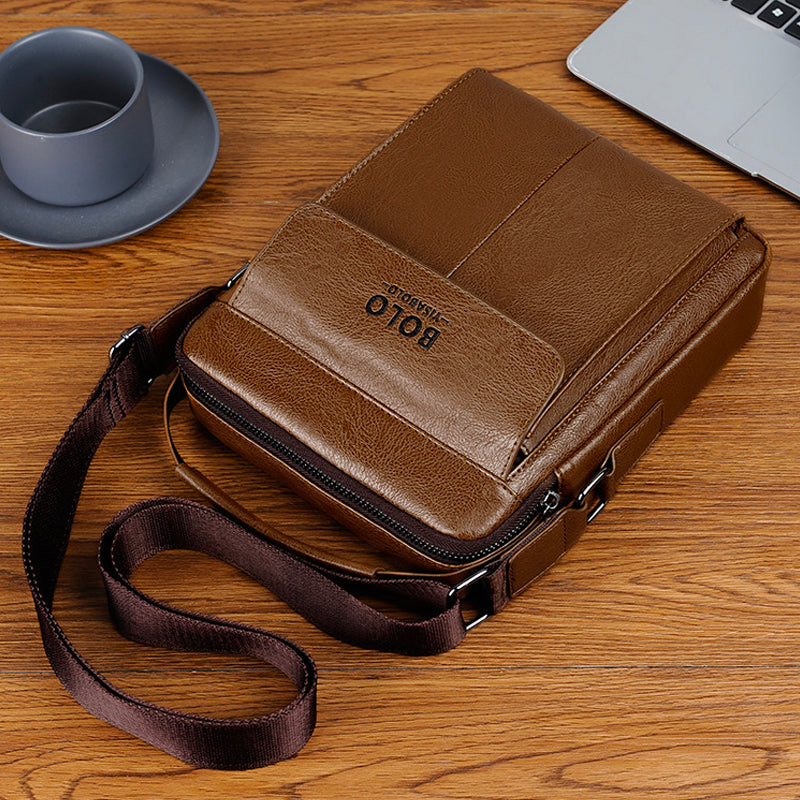 Simple British Men's Shoulder Bag