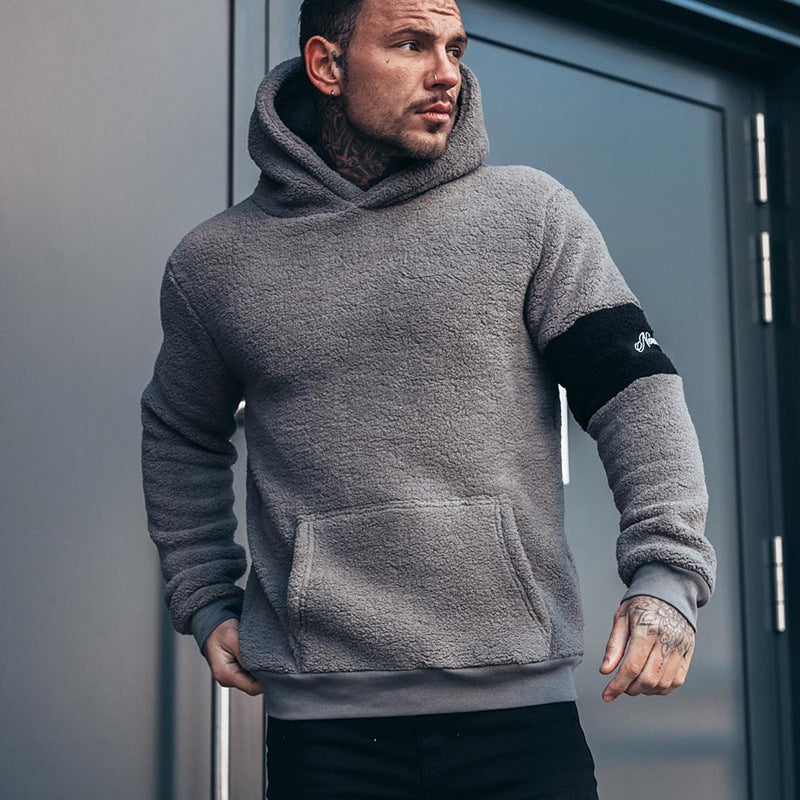 Hooded Plush Long Sleeve Casual Fashion Sports Sweatshirt