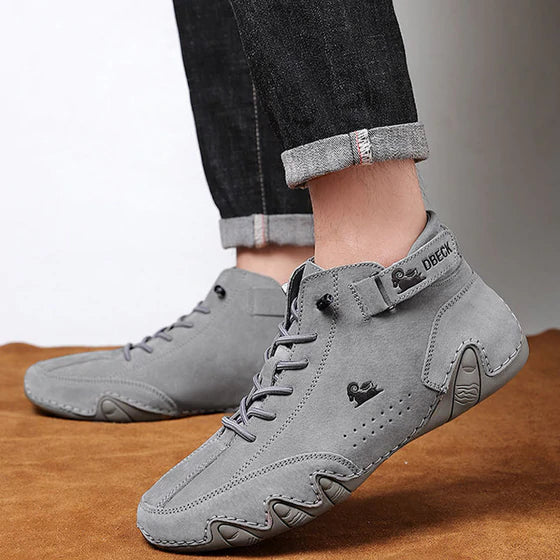 Fashionable Monochromatic Martin Boots
