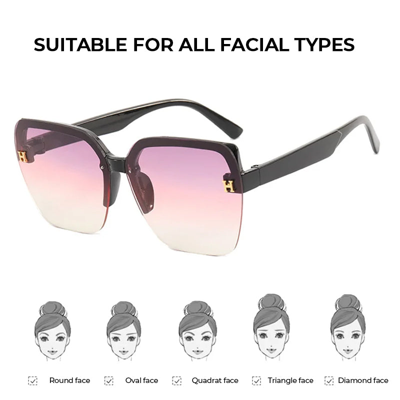 Unisex Fashion Large Lens Sunglasses
