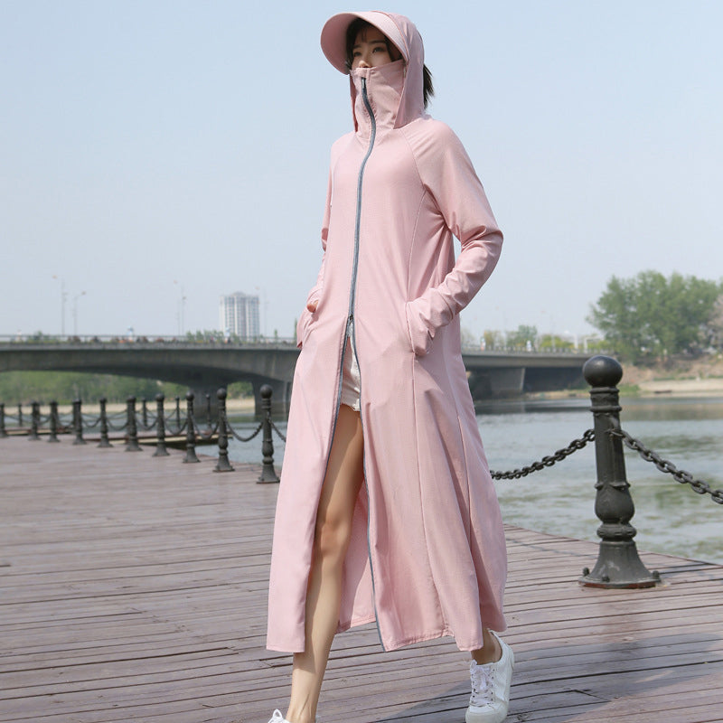 Long Ice Silk Sunscreen Clothes