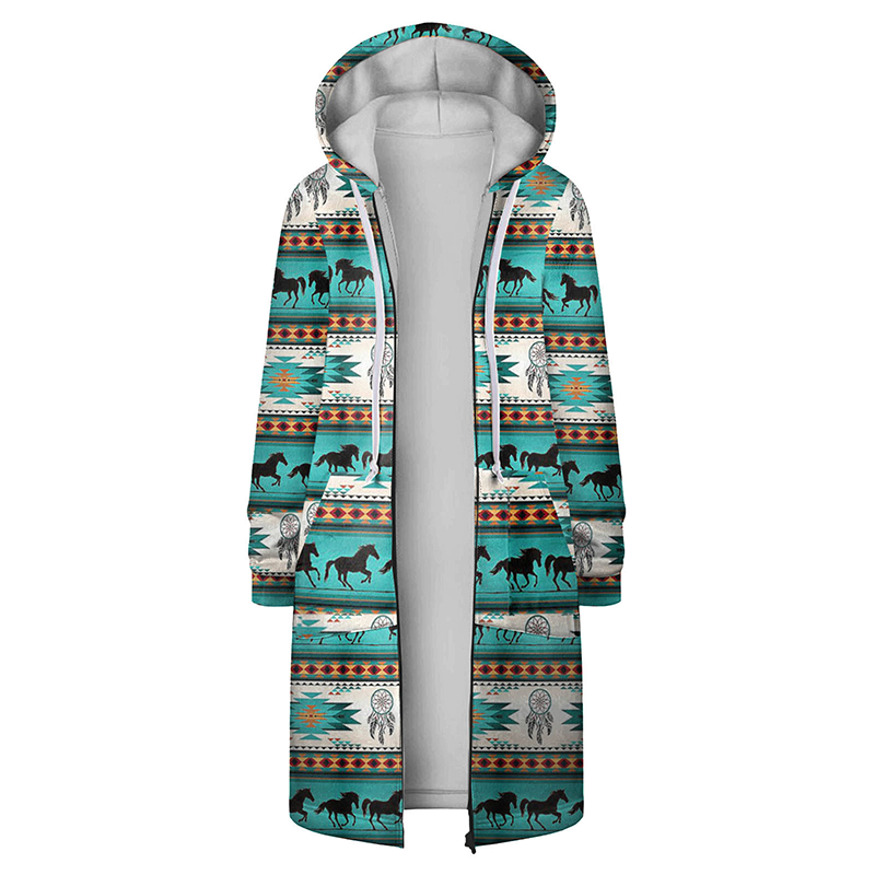 Printed Hooded Jacket