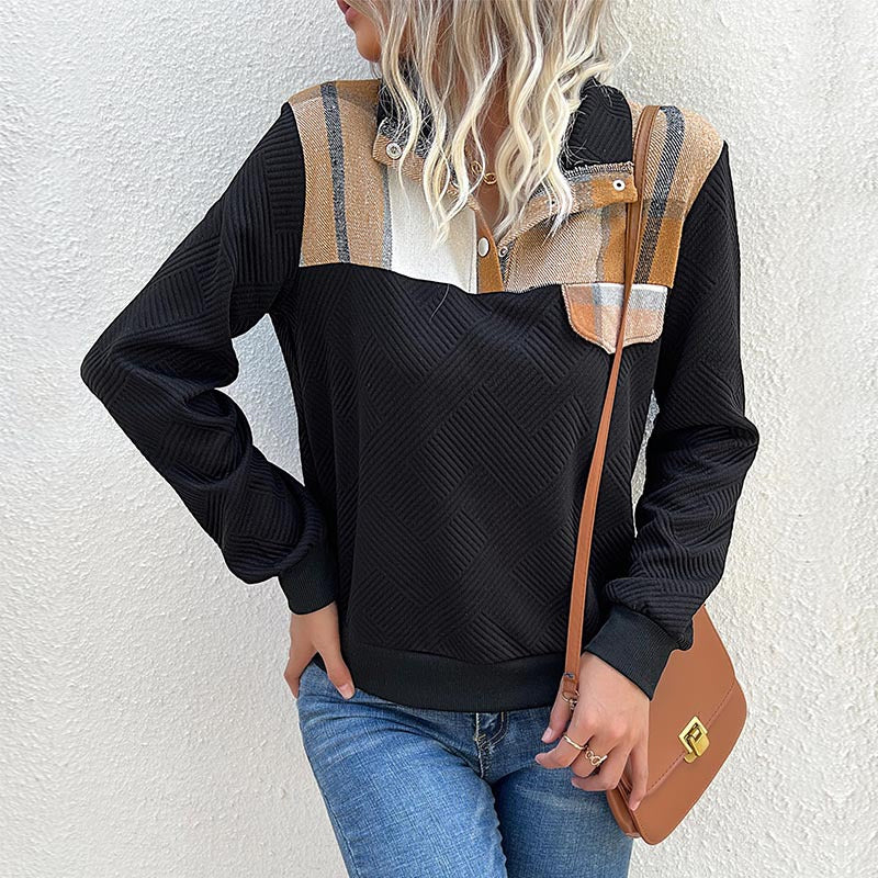 Retro Patchwork Pullover