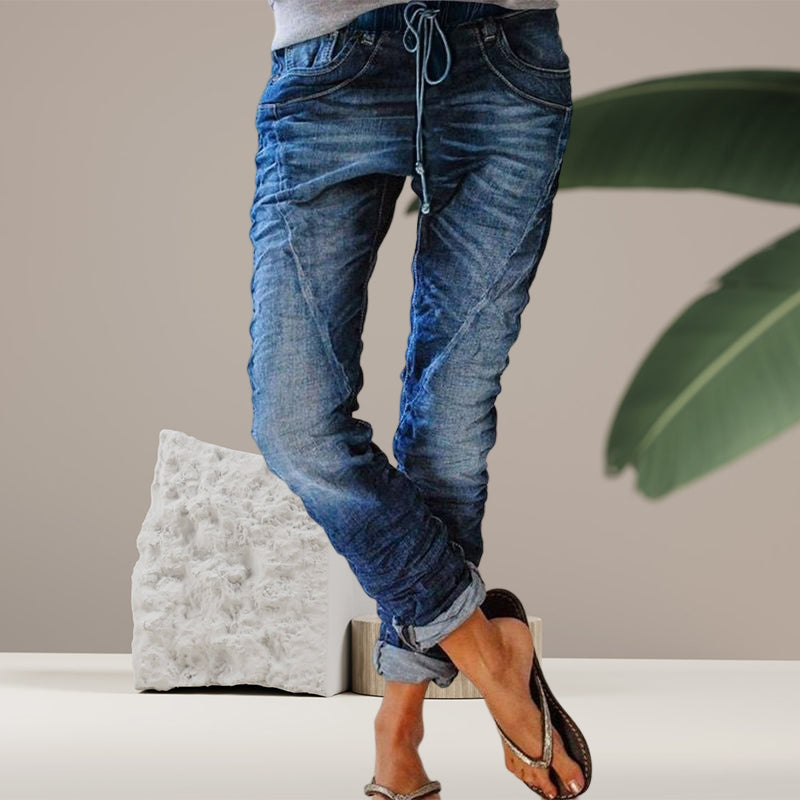 Elastic Waist Jeans