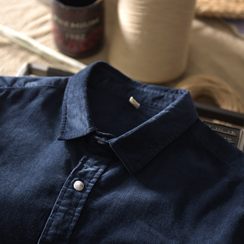 Men's Casual Solid Button Up Shirts