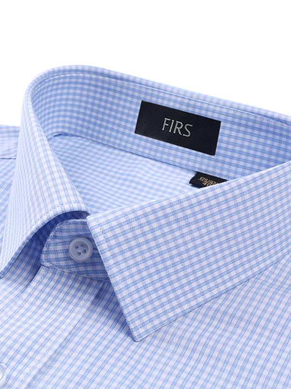 Fine Grid Refreshing Business Shirt