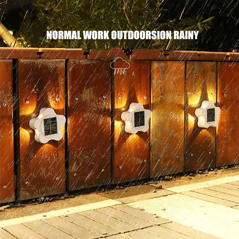 Star-shaped LED Solar Wall Light