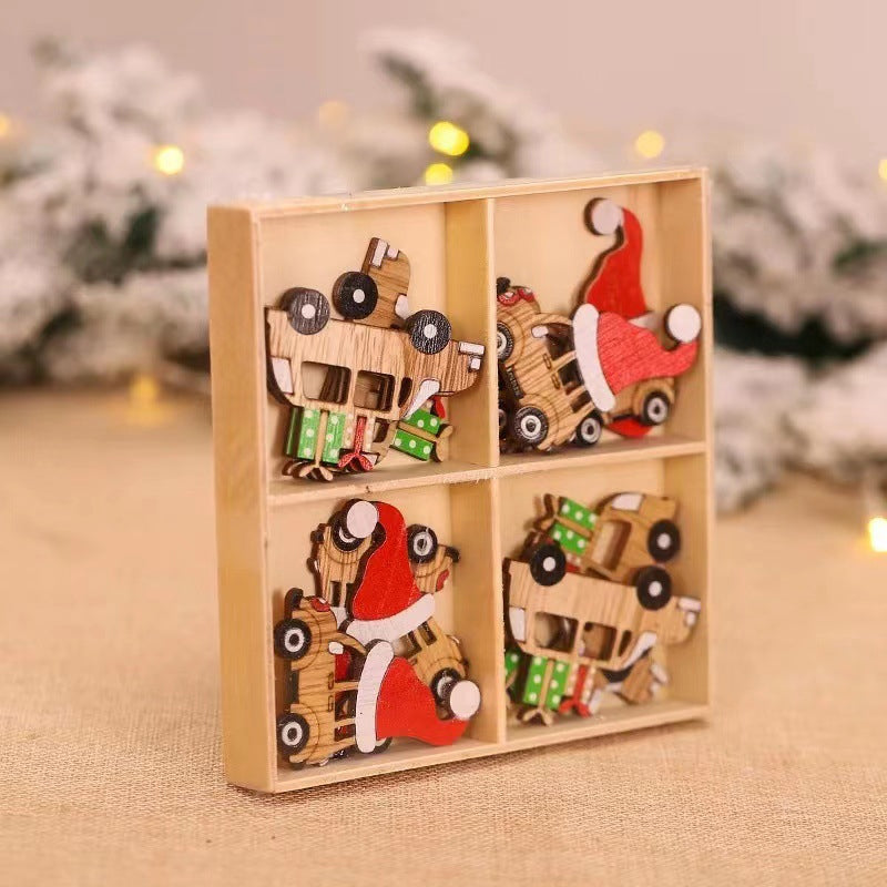 Christmas Wooden Ornament (12 pcs)