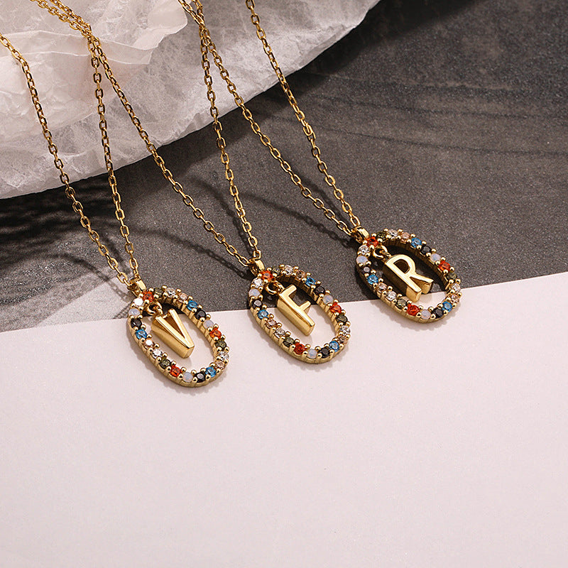 Letter Pendant Necklace