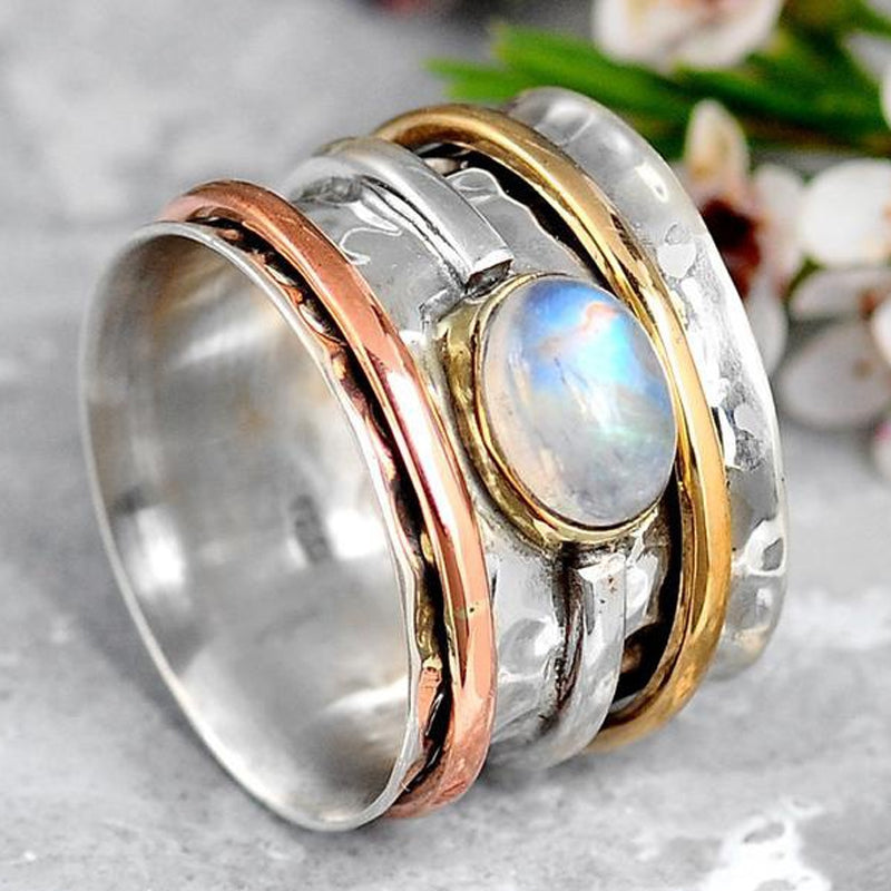 Moonstone Meditation Ring