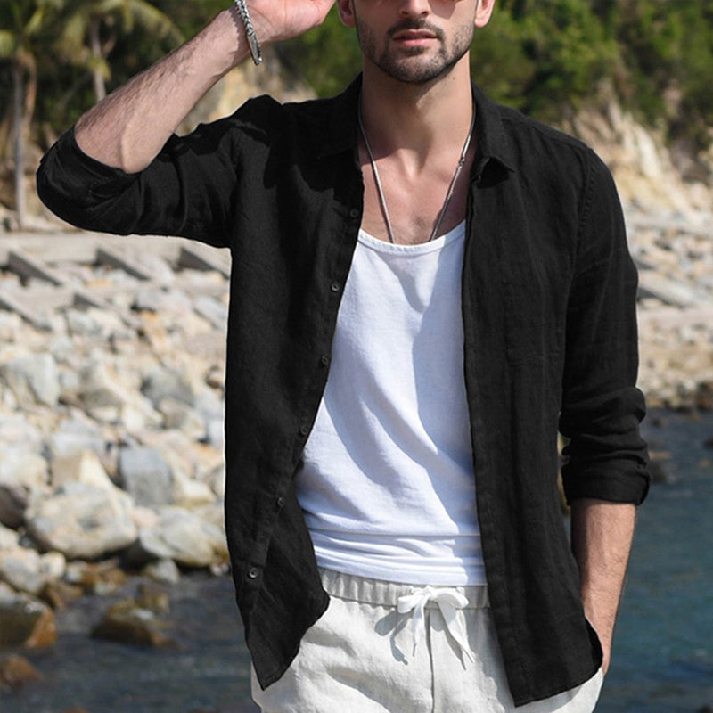 Men's Cotton Linen Shirt