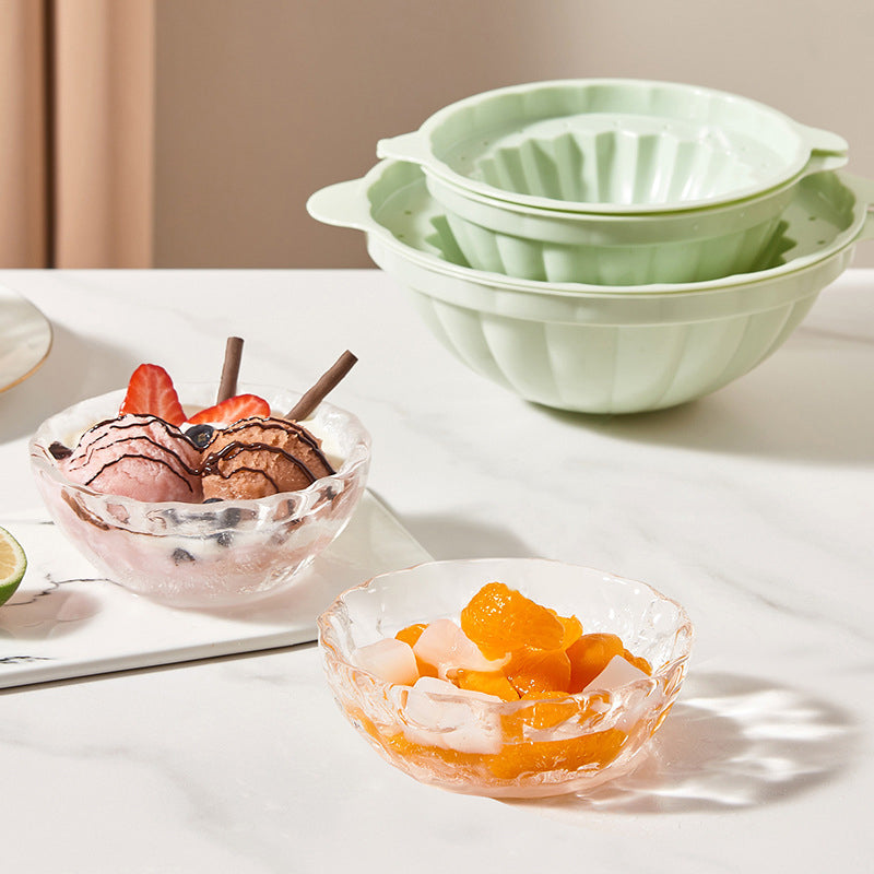 HOMEMADE ICE BOWL CONTAINERS MOLD