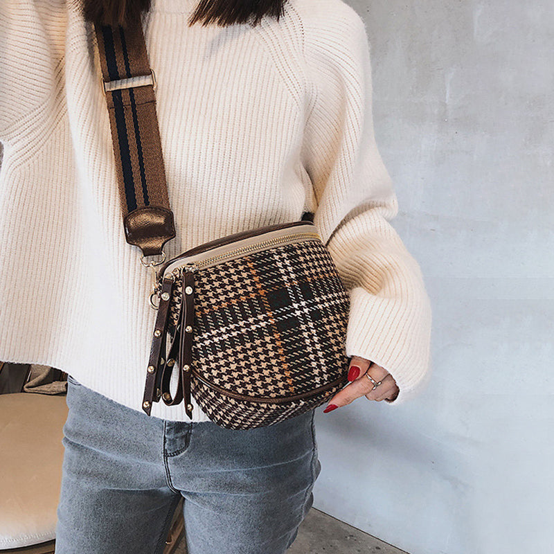 Check Crossbody Bag