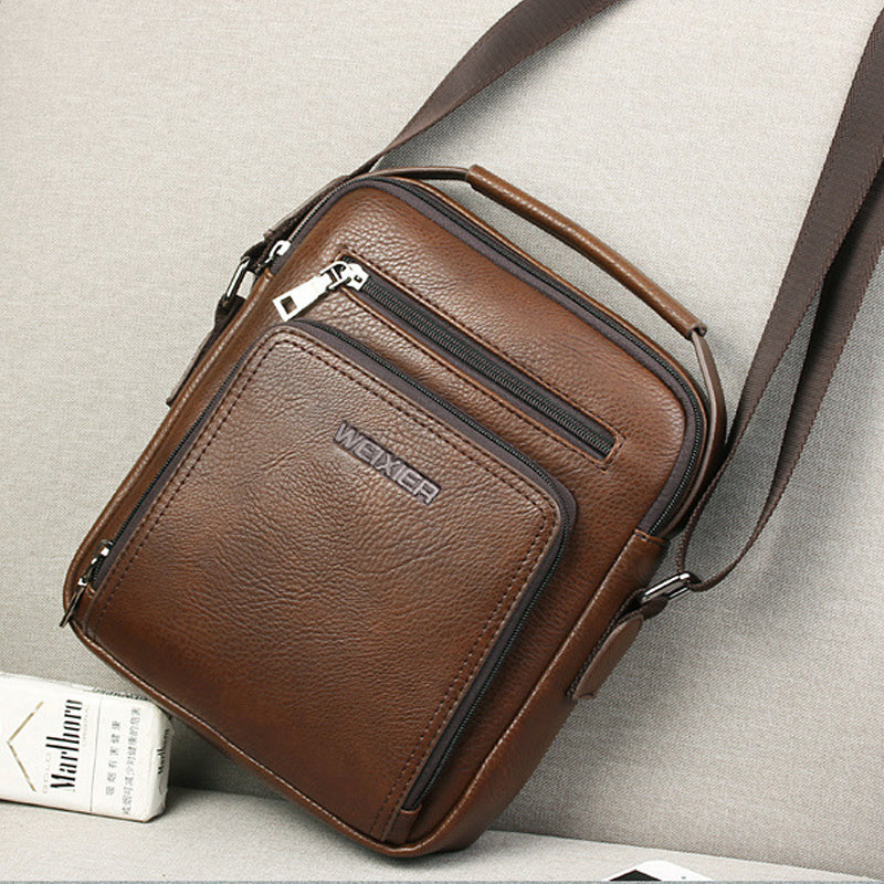 Man Leather Crossbody Bag